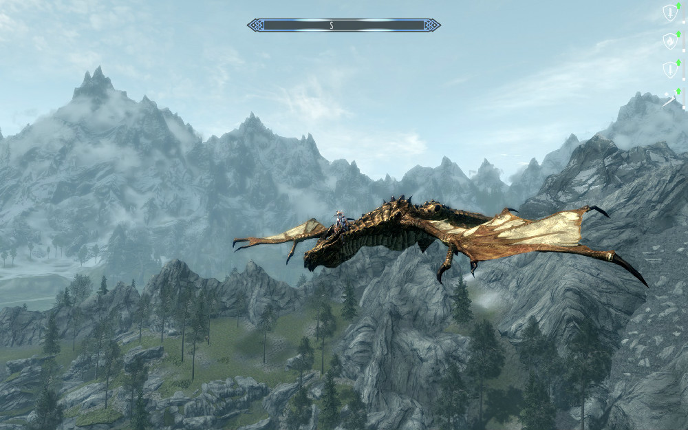 Flying on a Dragon. Some characters will find more use for this than others.