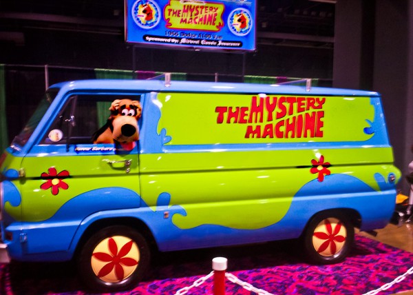 Even the cartoon paranormal is represented, like this exact replica Mystery Machine from Scooby-Doo.
