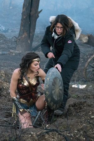 Jenkins' directing star, Gadot, in battle in Wonder Woman.