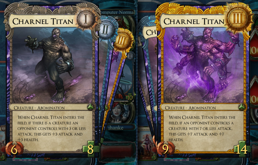 Levelling cards change the game dynamic.