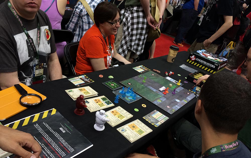 GhostBusters Game being test played.