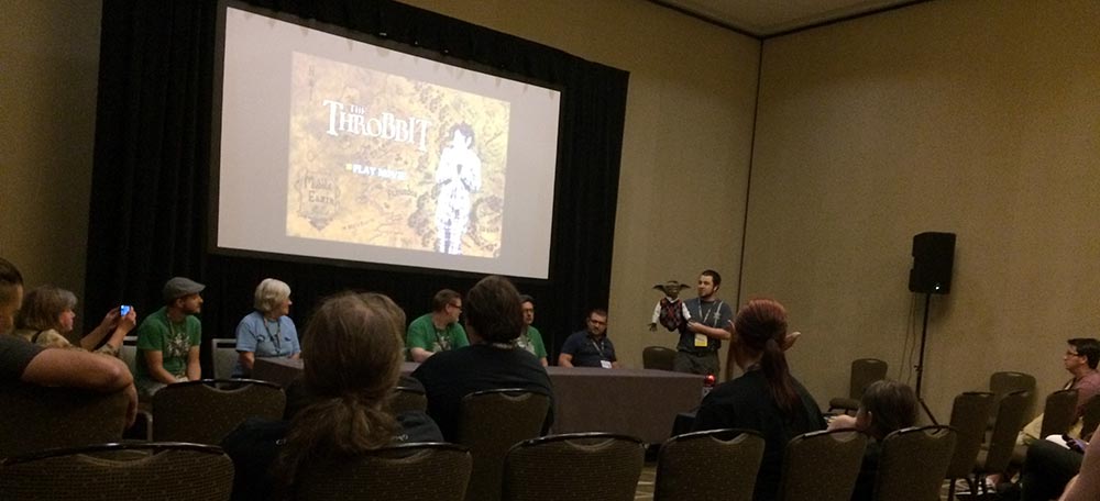 The film festival at Gen Con has grown more and more each year, including fantasy movies like The Throbbit.