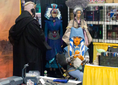 Different spaces for looking at costuming were throughout the event.