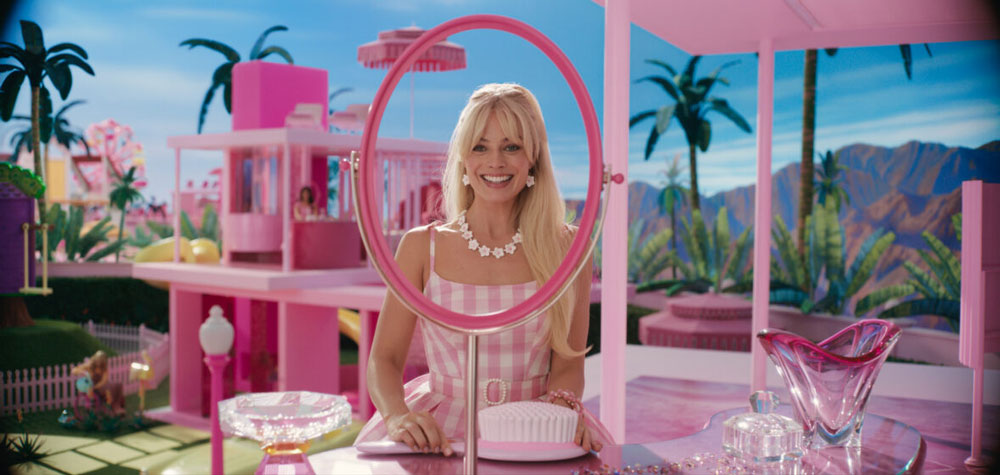 Margot Robbie as Stereotypical Barbie